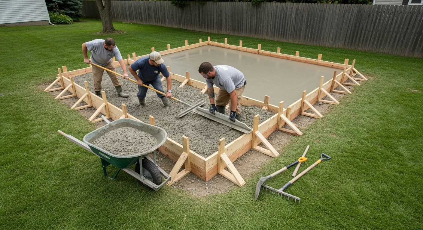 Visual bar chart comparing costs of different foundation types for 10×12 sheds, by climate zone