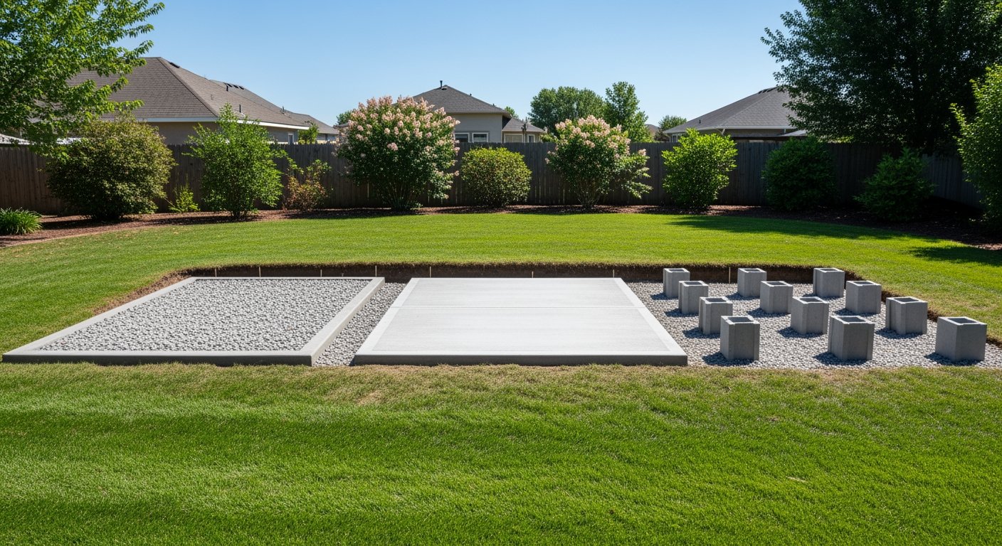 Shed foundation comparison